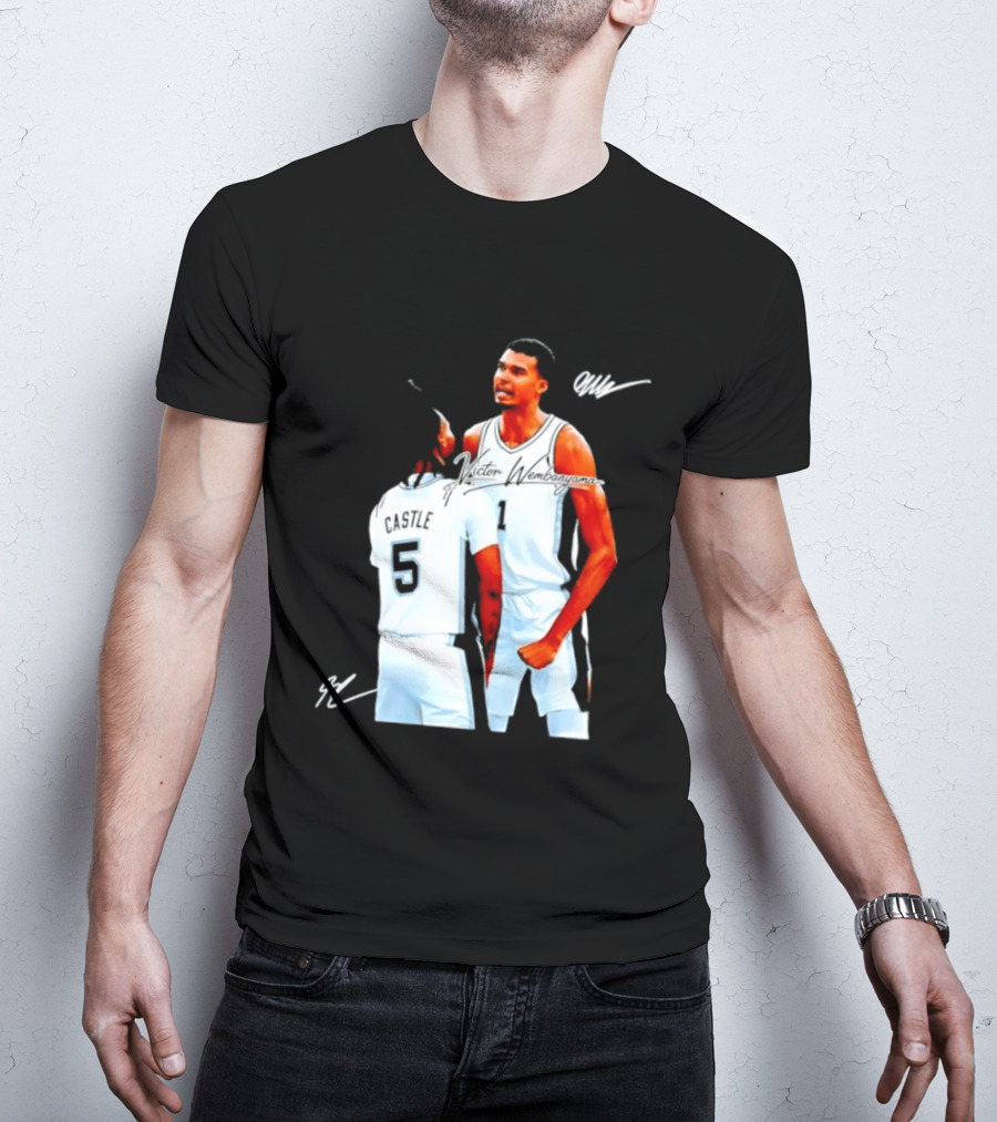 Victor Wembanyama Stephon Castle San Antonio Spurs NBA Basketball 1 5 T-Shirt