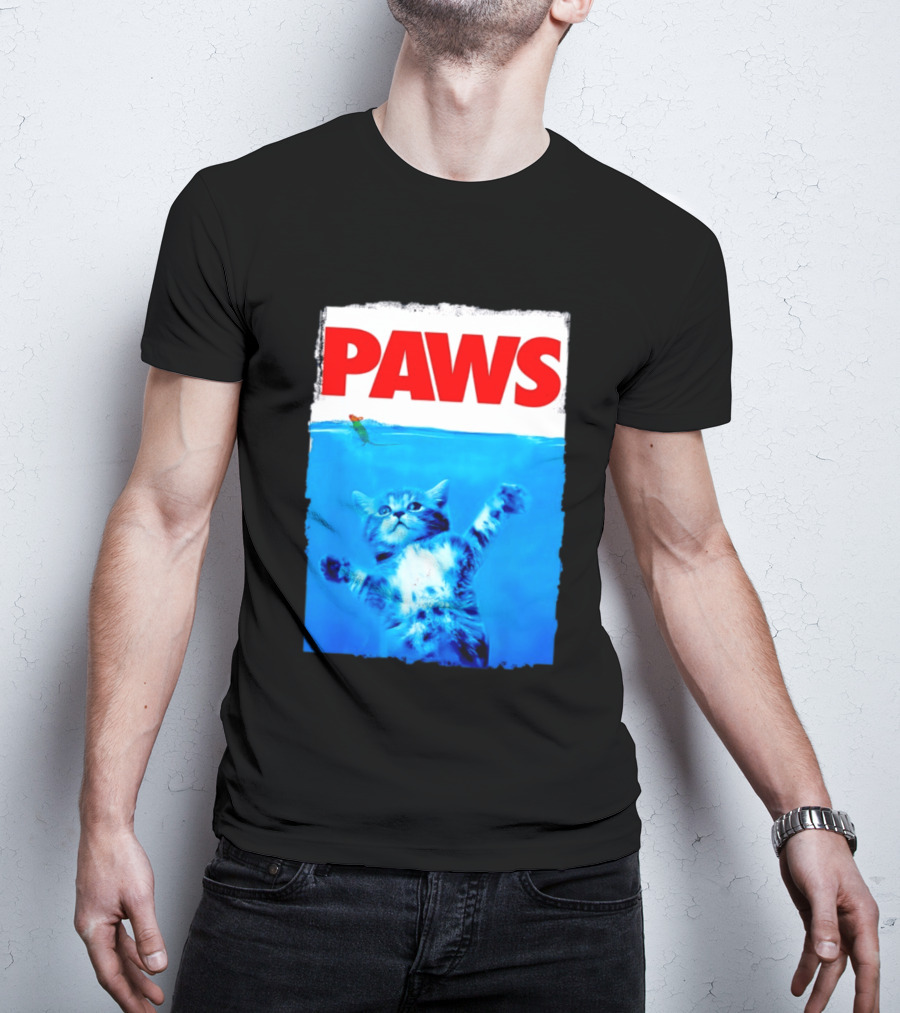 Jaws Universal Steven Spielberg Amblin Entertainment Paws Kitten Mouse T-Shirt