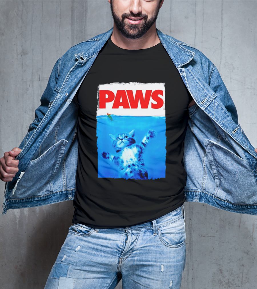 Jaws Universal Steven Spielberg Amblin Entertainment Paws Kitten Mouse T-Shirt