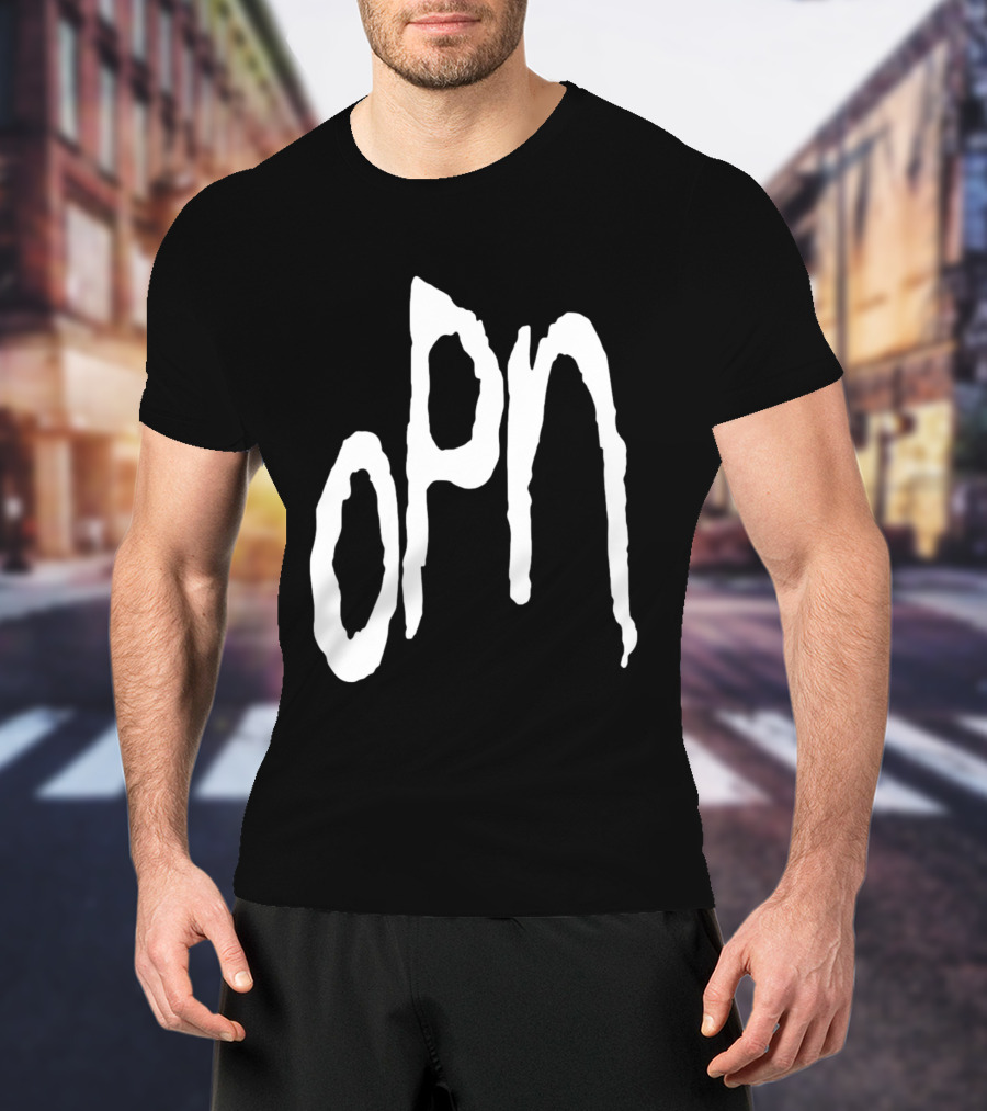 Oneohtrix Point Never OPN Stylized Text Hipster Band T-Shirt