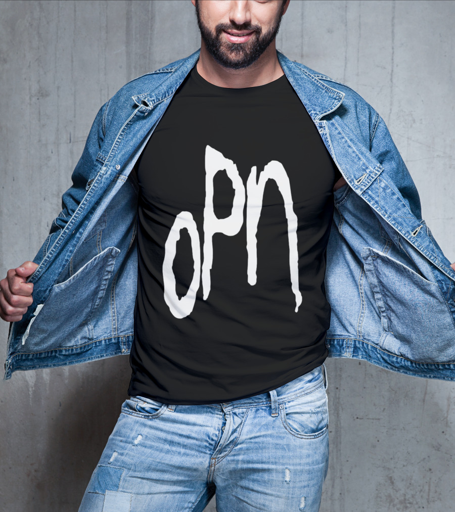 Oneohtrix Point Never OPN Stylized Text Hipster Band T-Shirt