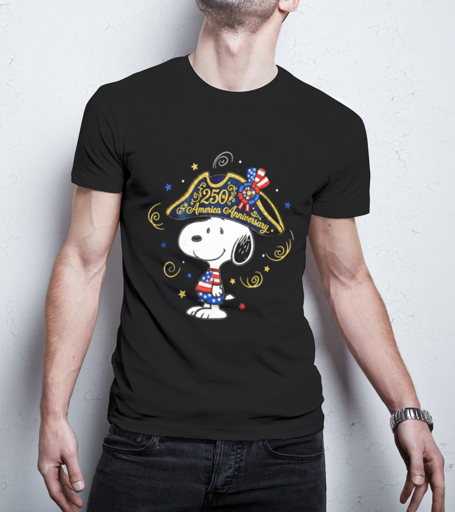 Snoopy 250th Anniversary USA Independence Day Celebration T-Shirt