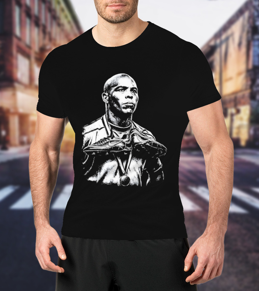 Ronaldo Fenomeno Nike Soccer Cleats Golden Medal Iconic Image T-Shirt