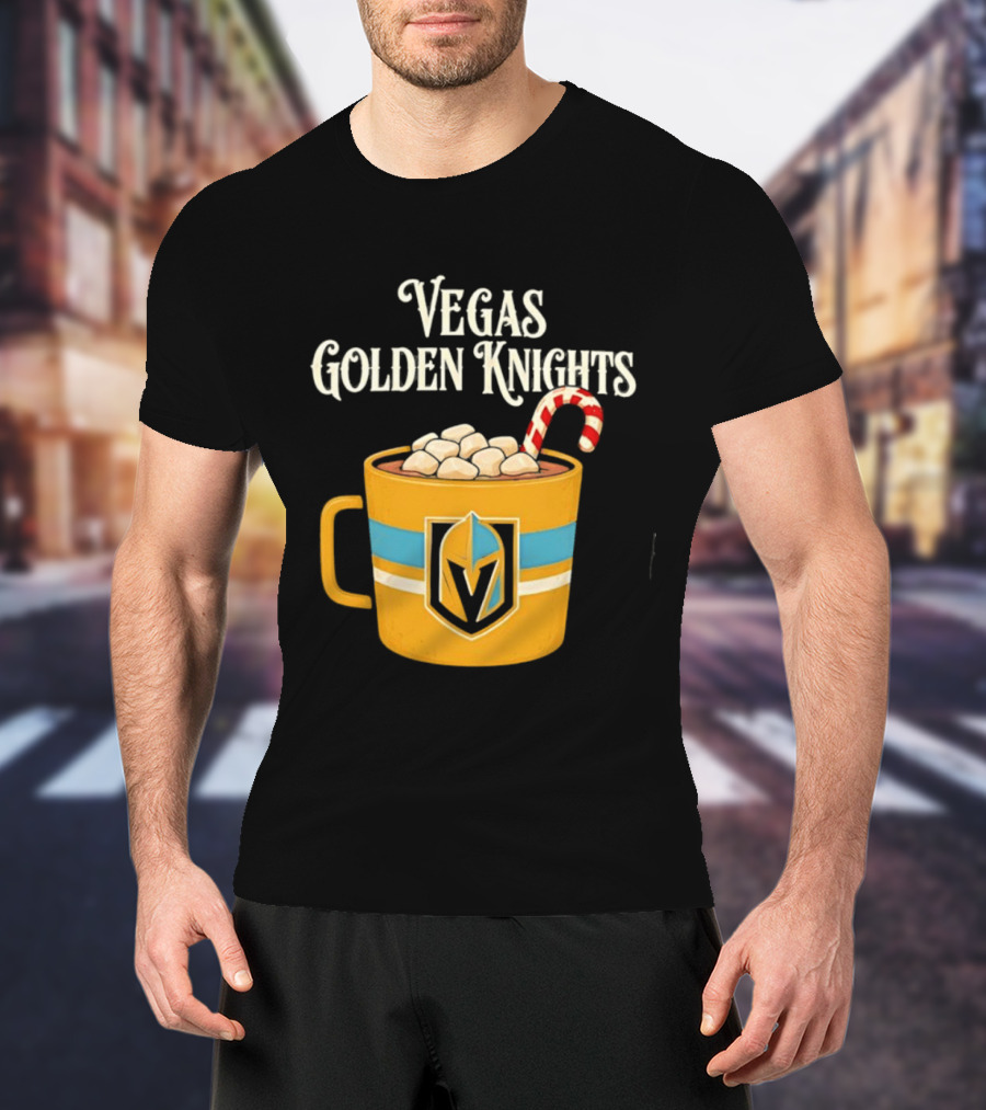 Vegas Golden Knights With Candy Cane Richmond T-Shirt