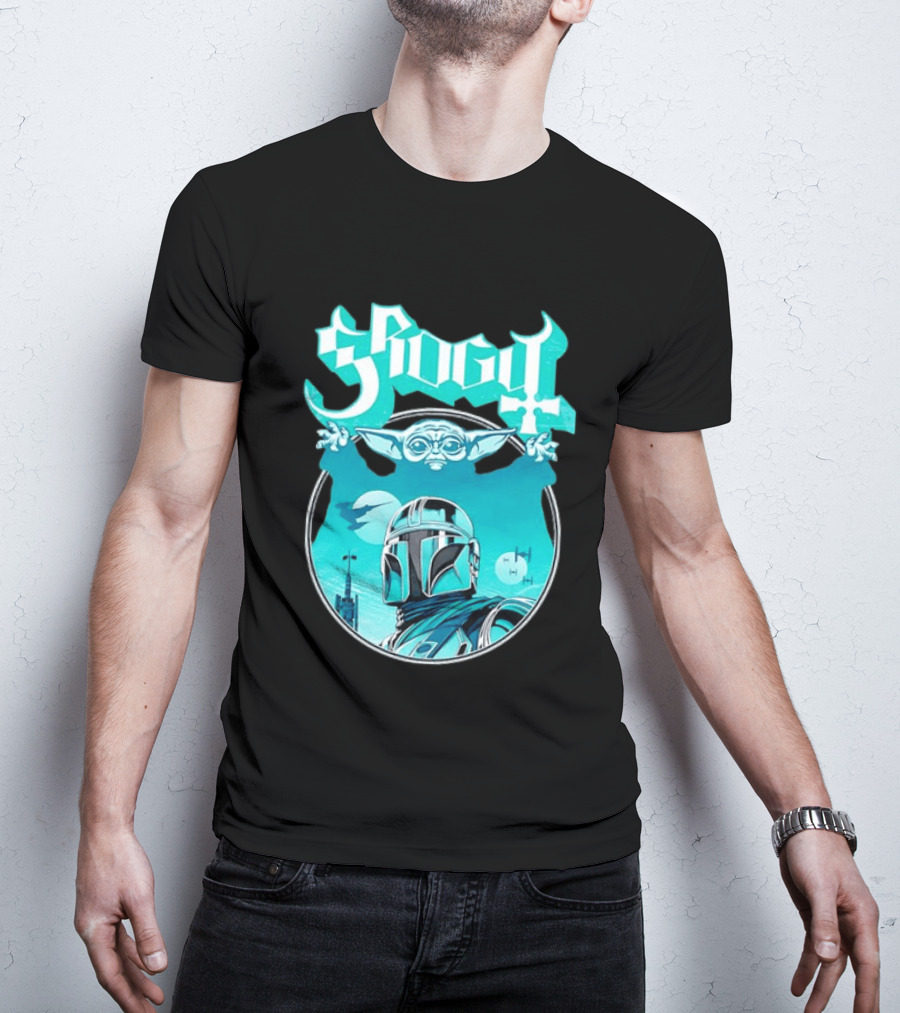 Grogu Mandalorian Ghost Band Star Wars T-Shirt