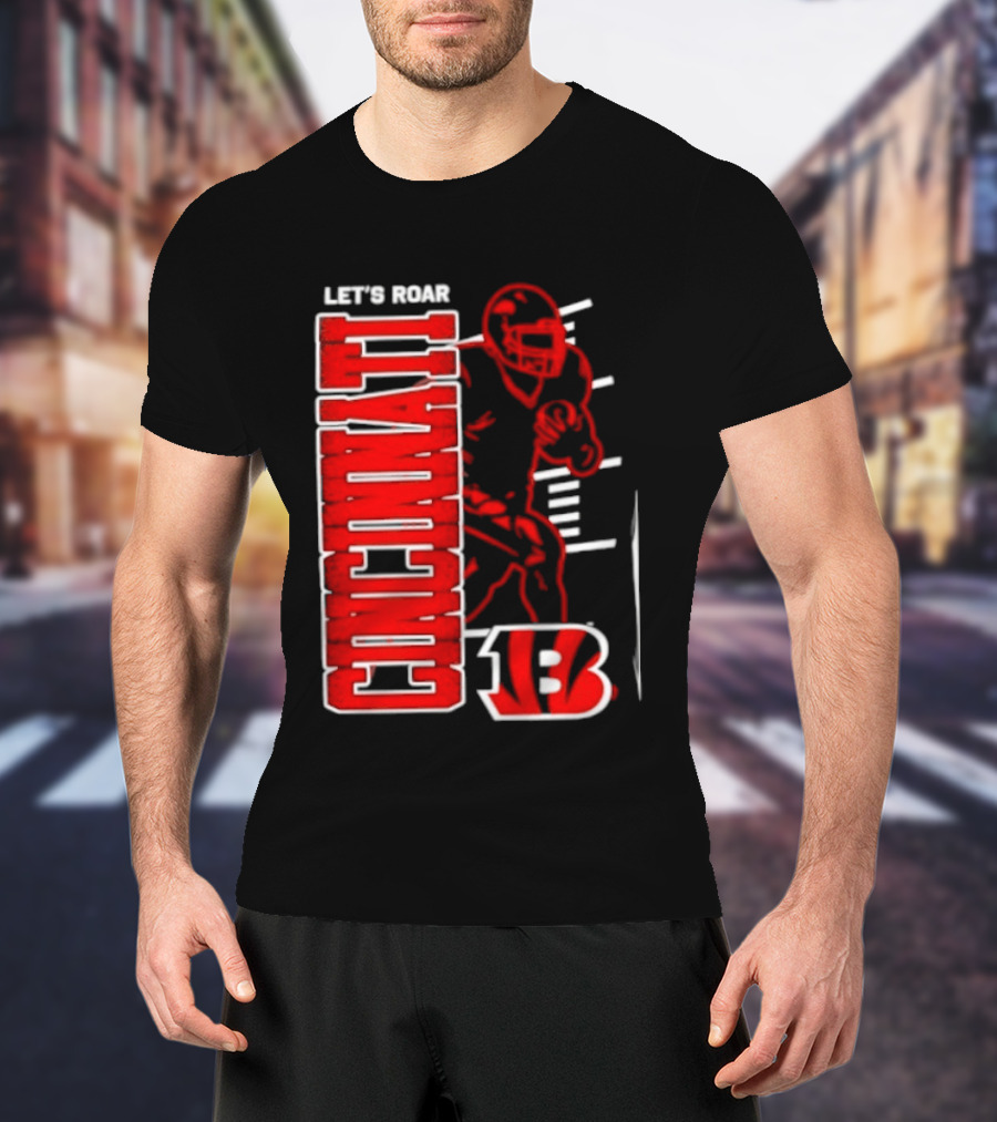 Cincinnati Bengals Football Let's Roar 13 T-Shirt