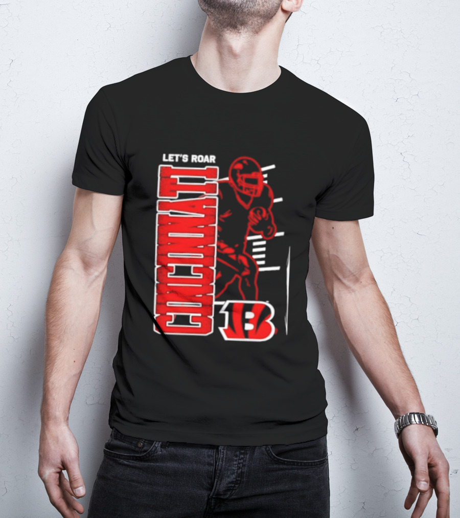 Cincinnati Bengals Football Let's Roar 13 T-Shirt
