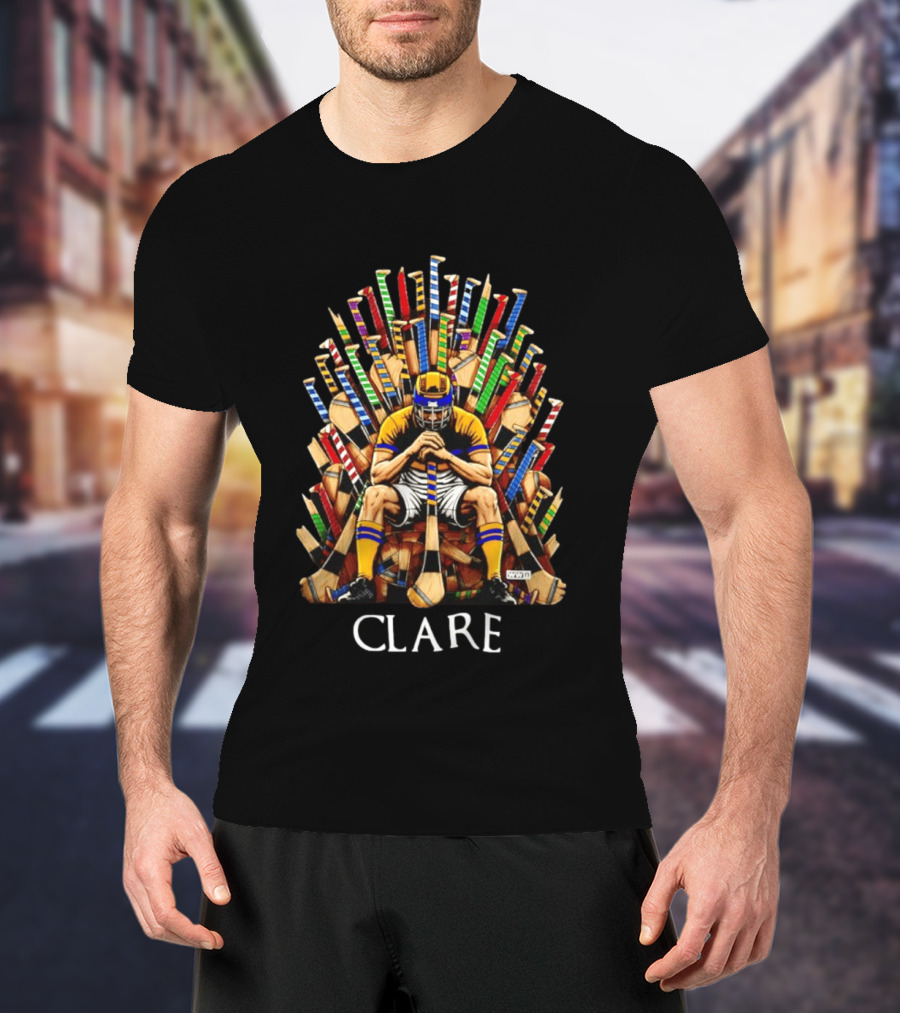 Clare Hurler Seated On Hurley Throne Inspired By Iconic TV Game Series T-Shirt