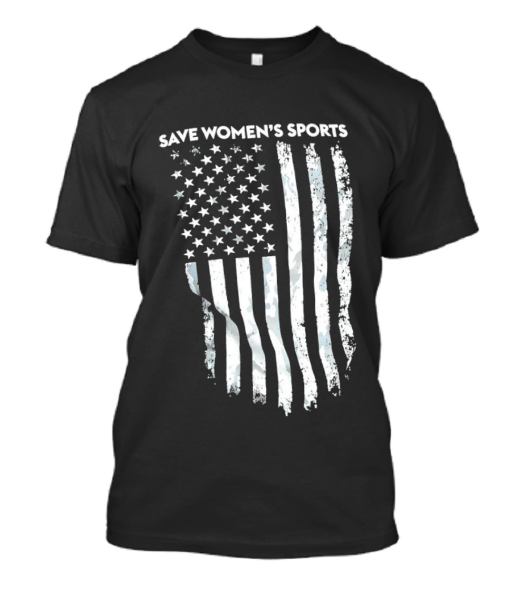 Save Women's Sports American Flag Stars And Stripes T-Shirt