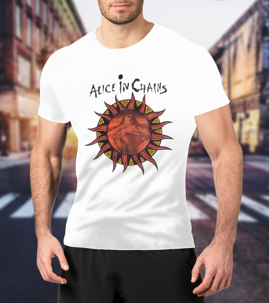 Alice In Chains Sun Graphic Lollapalooza 1993 Promo T-Shirt