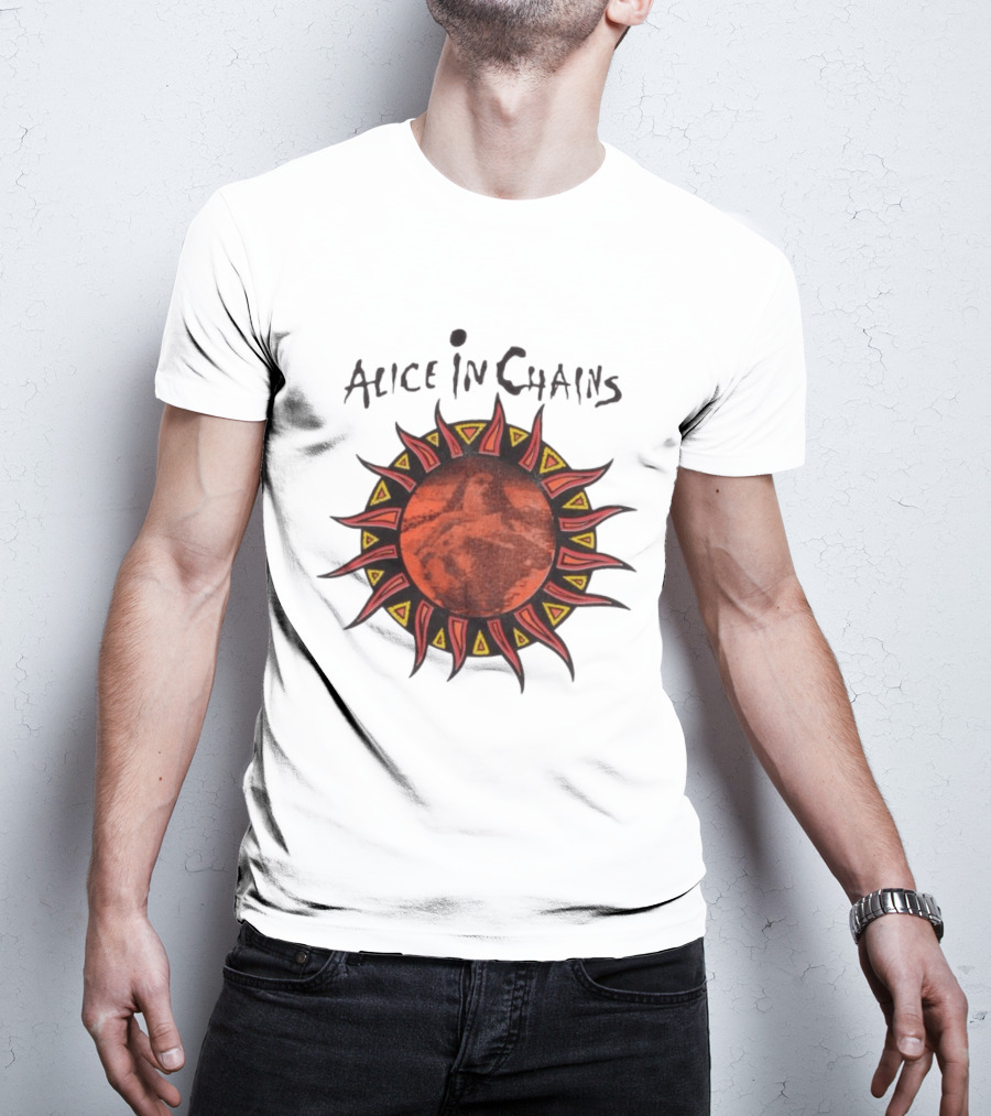 Alice In Chains Sun Graphic Lollapalooza 1993 Promo T-Shirt