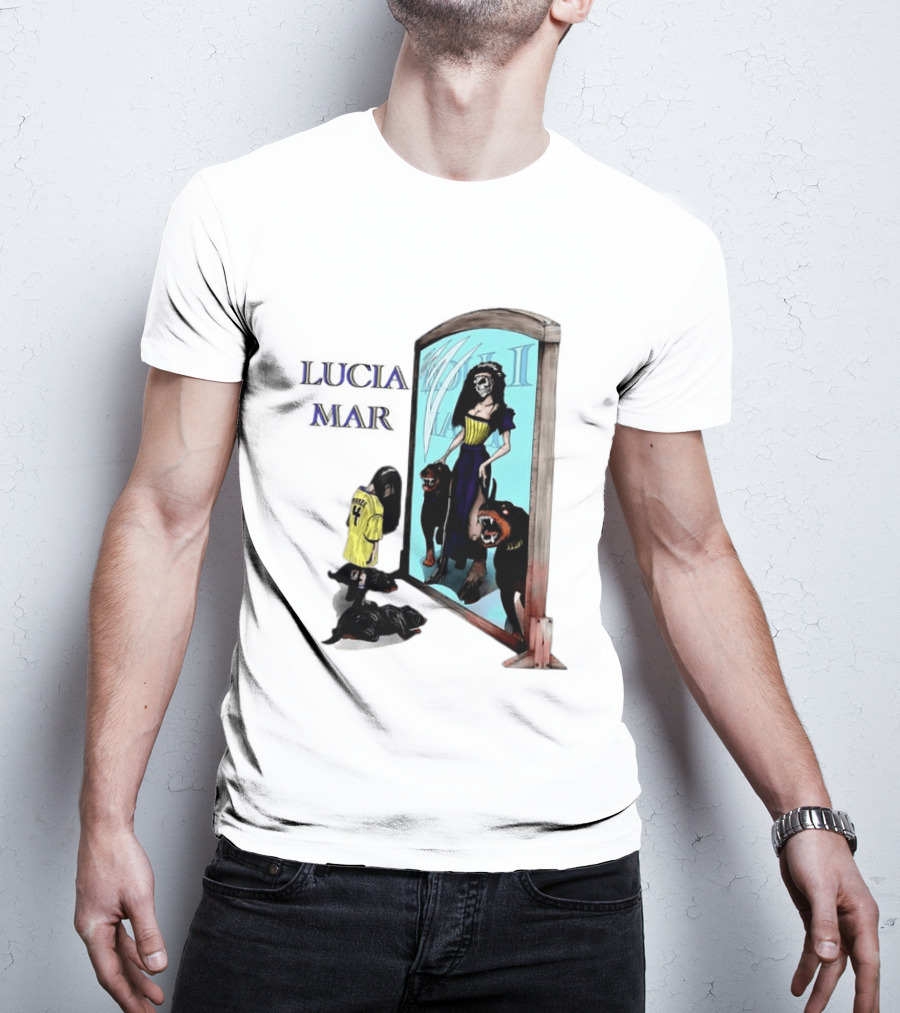 Dungeon Crawler Carl Lucia Mar Mirror Reflection With Dogs T-Shirt