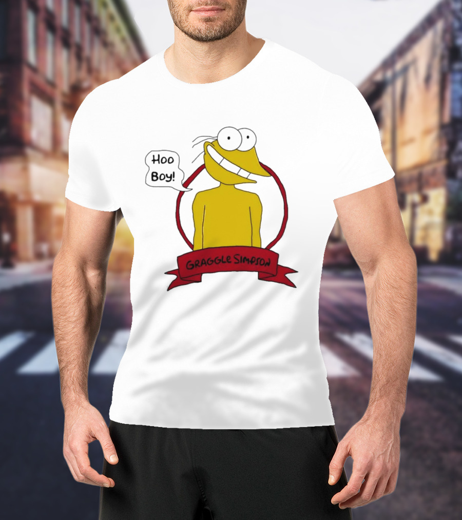 Hoo Boy Graggle Simpson Cartoon T-Shirt