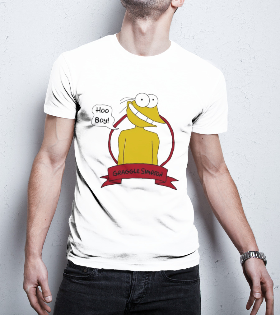 Hoo Boy Graggle Simpson Cartoon T-Shirt