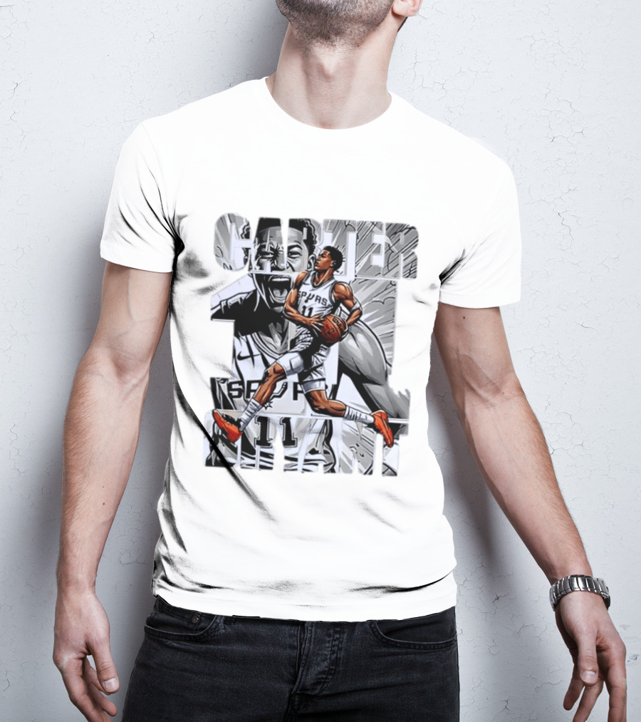 Keldon Johnson Spurs 11 Carter Bryant NBA San Antonio T-Shirt