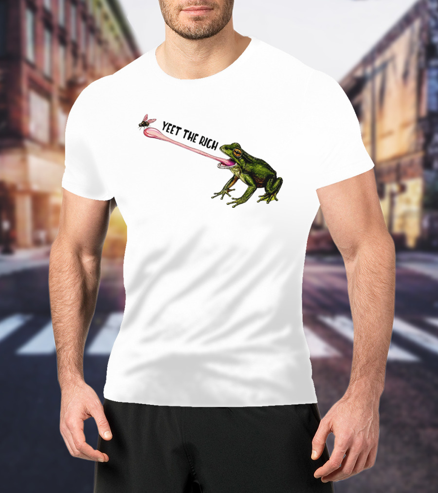 Yeet The Rich Frog With Fly Tongue Capture T-Shirt