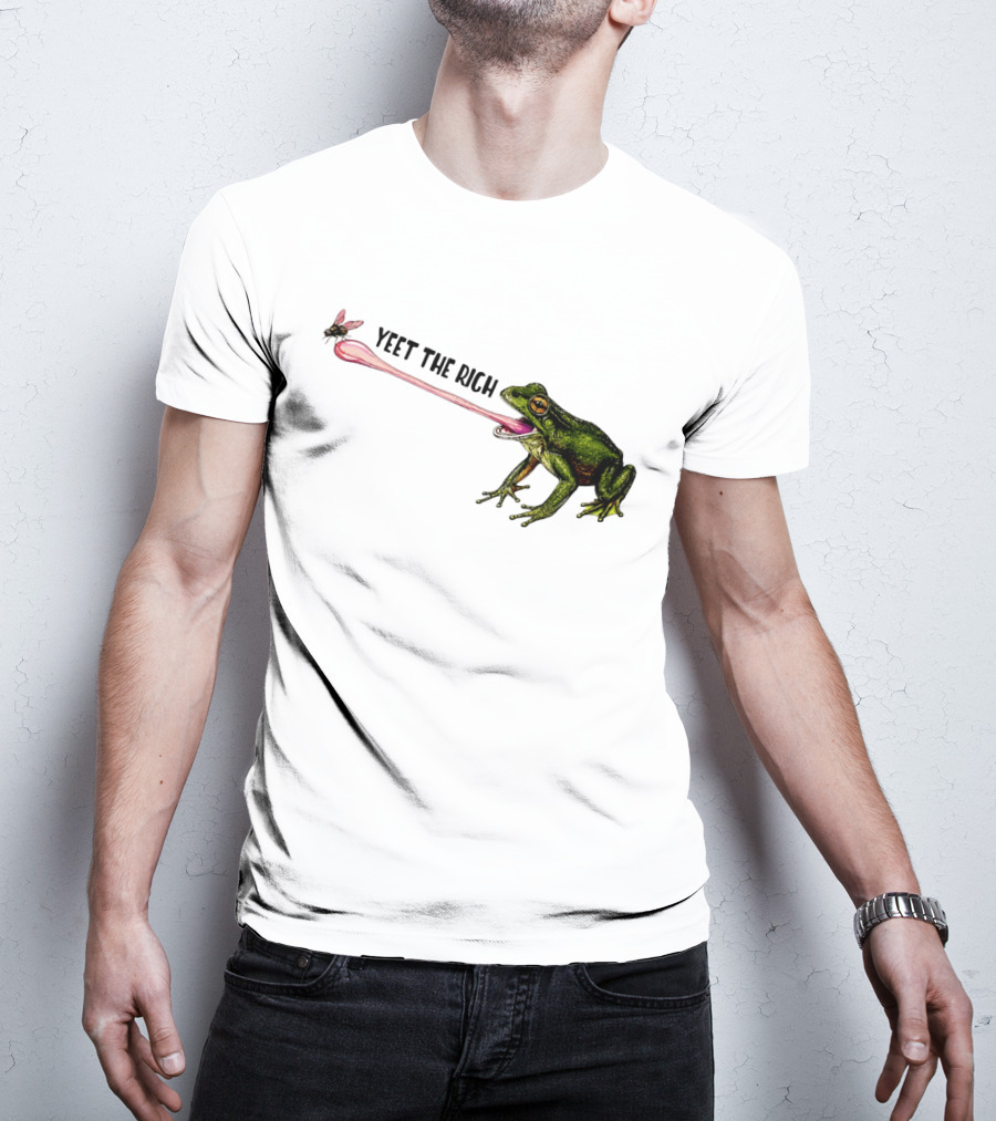 Yeet The Rich Frog With Fly Tongue Capture T-Shirt