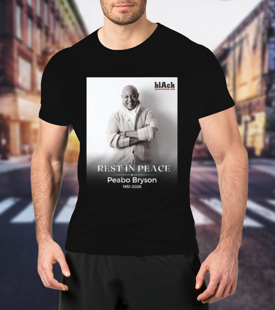 Rest In Peace Peabo Bryson 1951 2026 Black Americaweb T-Shirt