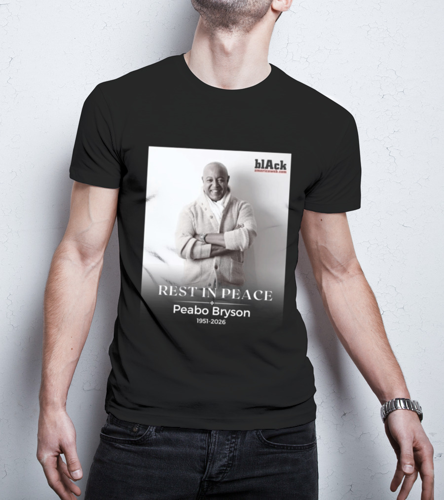 Rest In Peace Peabo Bryson 1951 2026 Black Americaweb T-Shirt