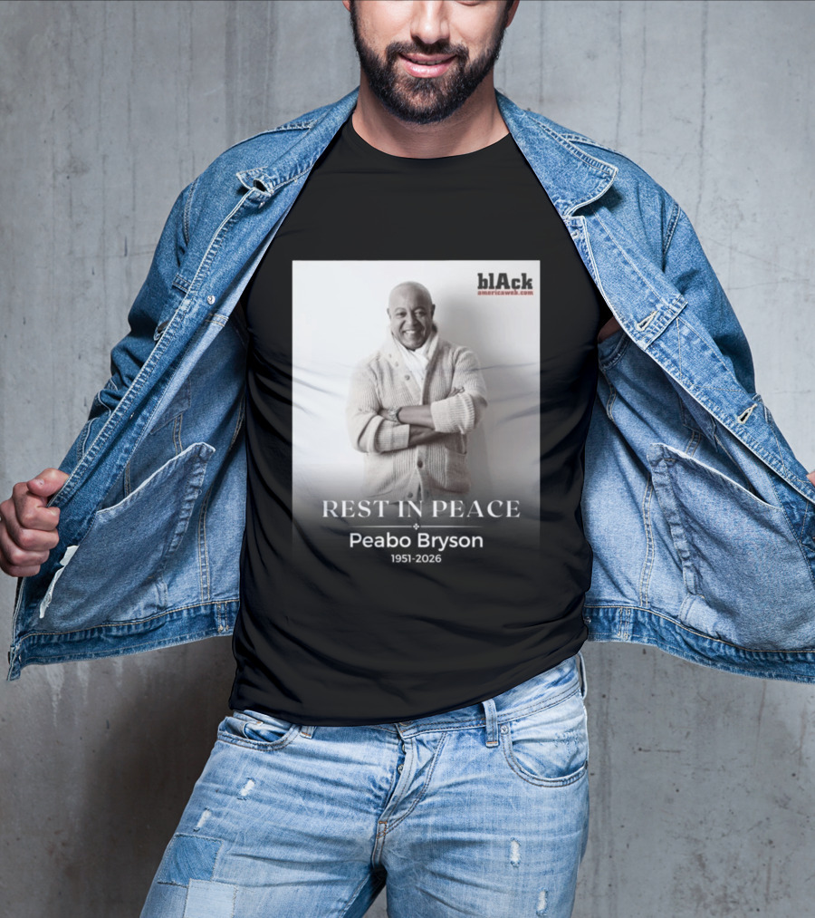 Rest In Peace Peabo Bryson 1951 2026 Black Americaweb T-Shirt