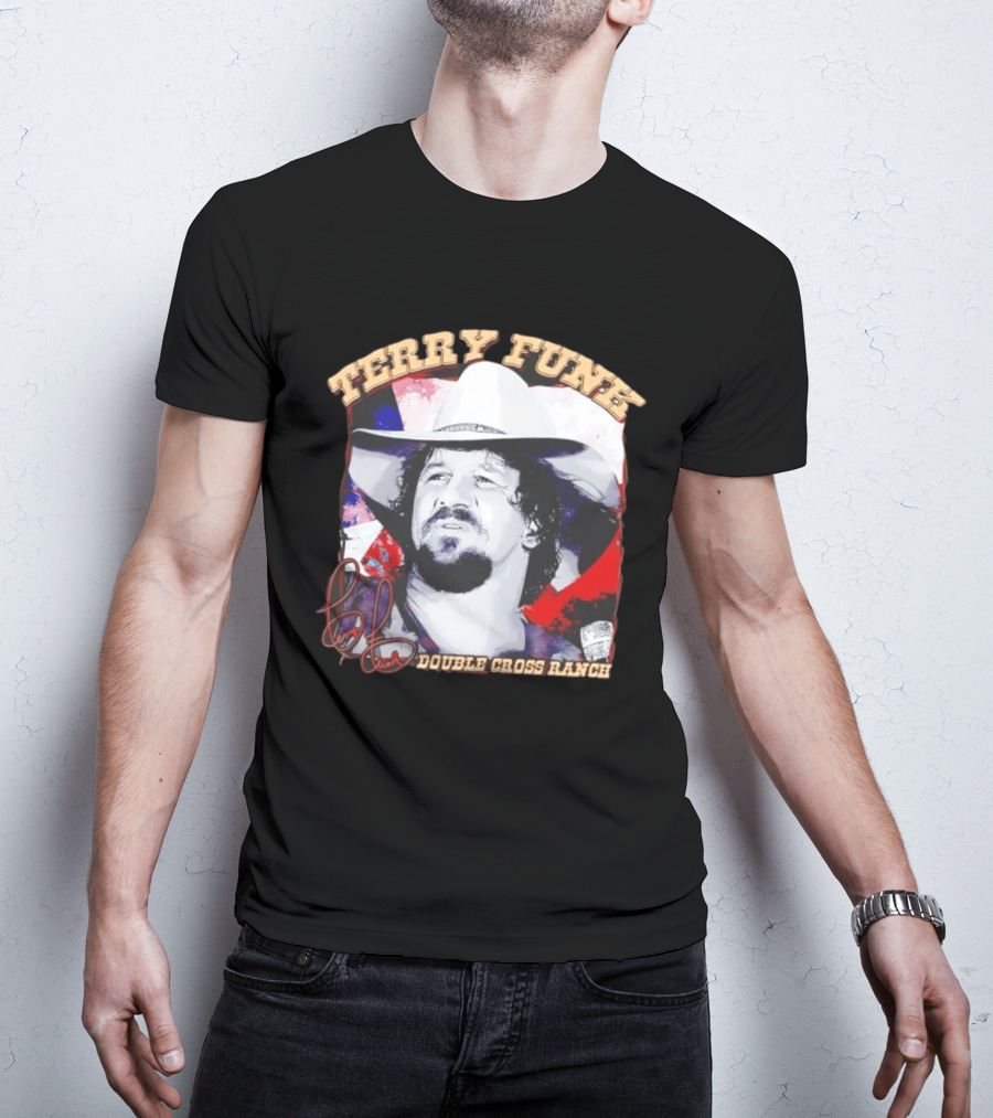 Terry Funk Double Cross Ranch WWE Cowboy T-Shirt