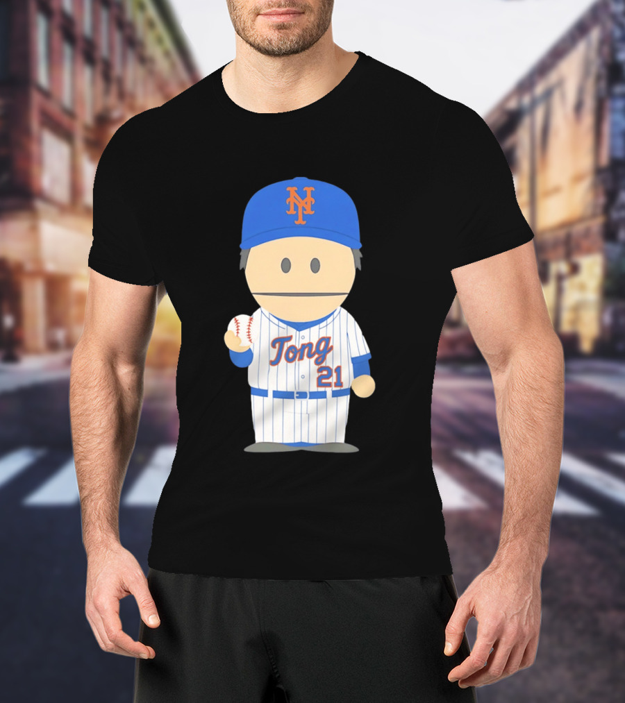 New York Mets Jonah Tong Canadian Canon 21 Baseball T-Shirt