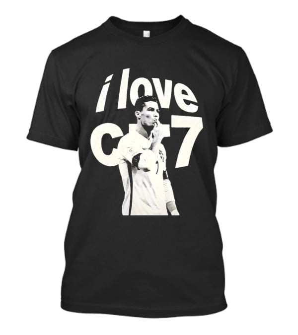 Cristiano Ronaldo I Love CR7 Image Al Nassr GOAT T-Shirt
