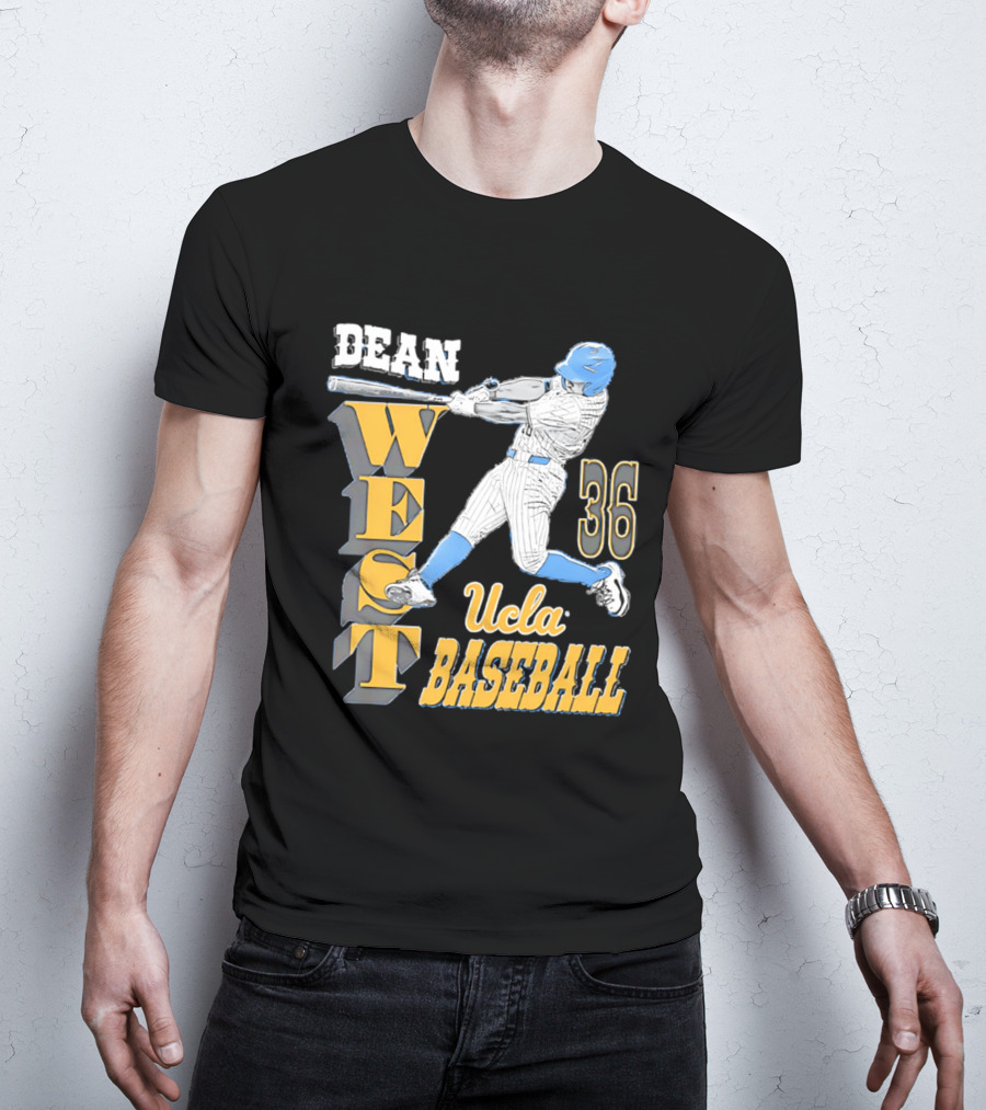 Dean West UCLA Baseball 36 NCAA T-Shirt
