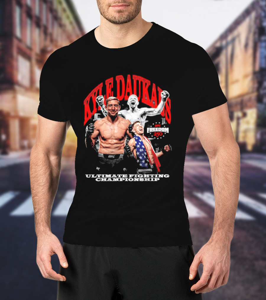 Kyle Daukaus UFC Ultimate Fighting Championship Freedom 250 T-Shirt