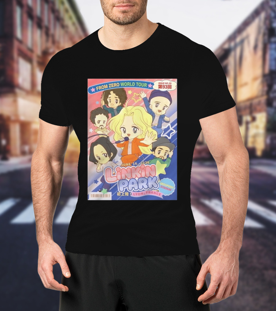 Linkin Park From Zero World Tour Issue No. 93 Lyon France Groupama Stadium June 16 2026 T-Shirt