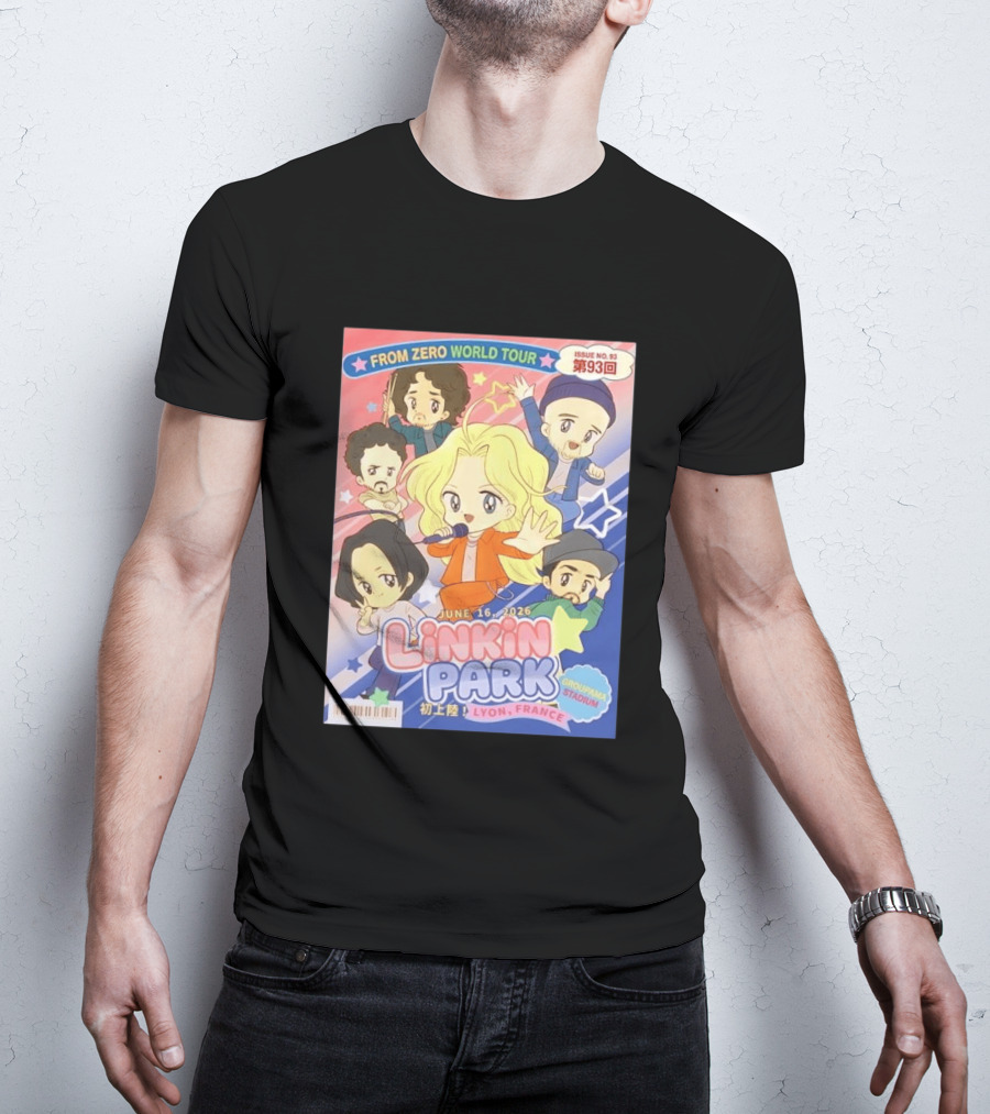 Linkin Park From Zero World Tour Issue No. 93 Lyon France Groupama Stadium June 16 2026 T-Shirt