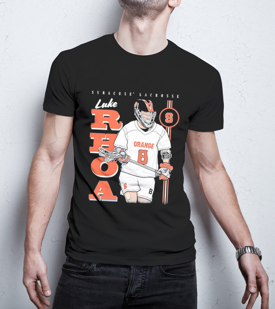 Luke Rhoa Syracuse Lacrosse Orange NCAA 8 T-Shirt