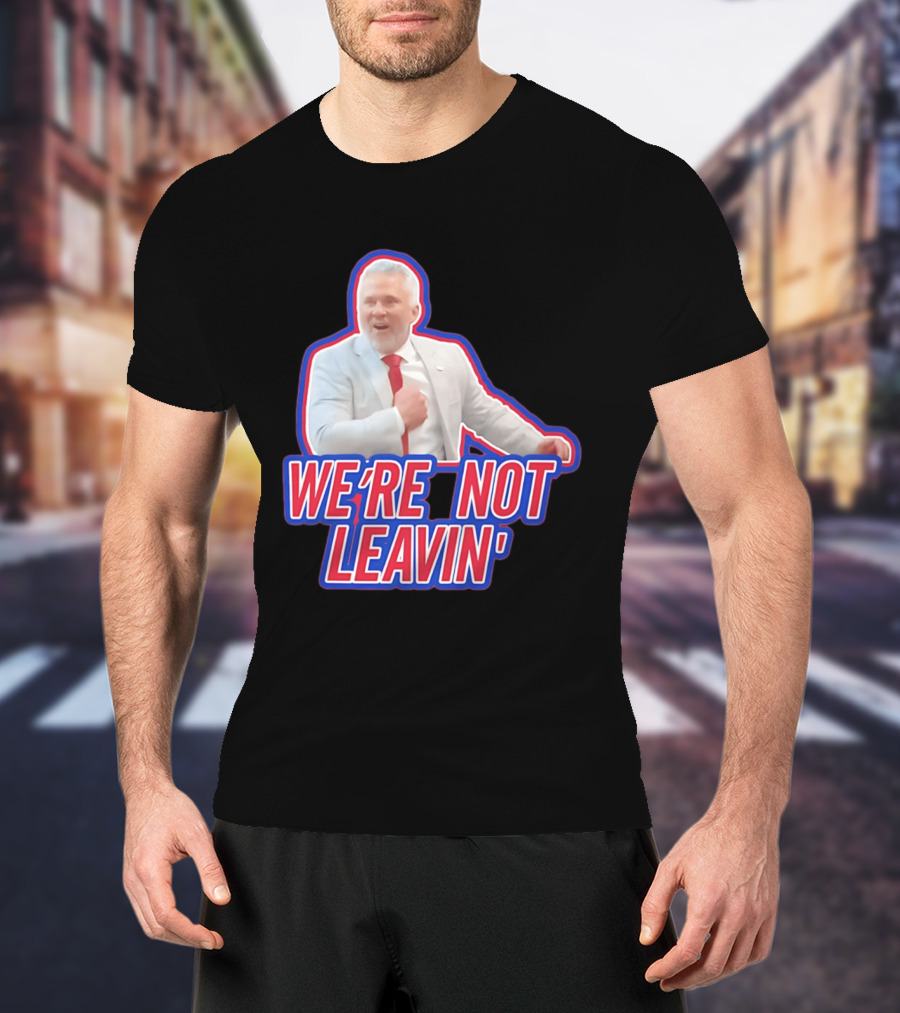 Martin St. Louis We're Not Leavin' Montreal Canadiens T-Shirt