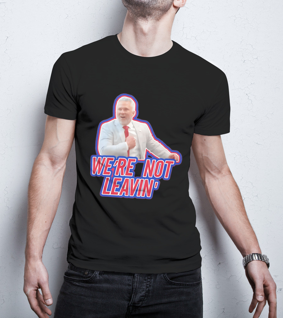 Martin St. Louis We're Not Leavin' Montreal Canadiens T-Shirt