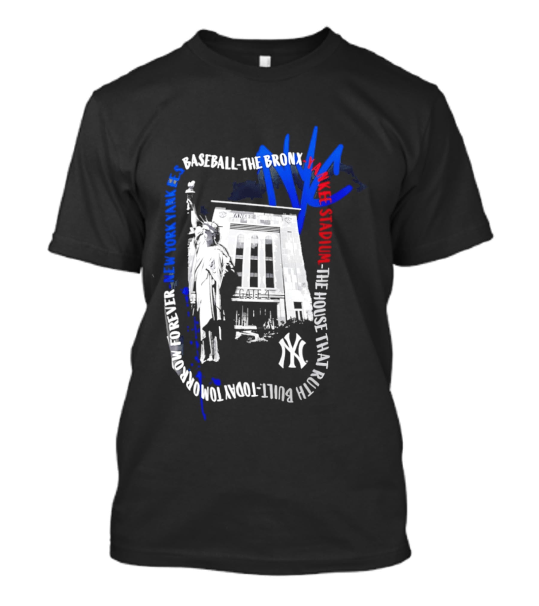 New York Yankees Baseball NYC The Bronx Yankee Stadium The House That Ruth Built T-Shirt
