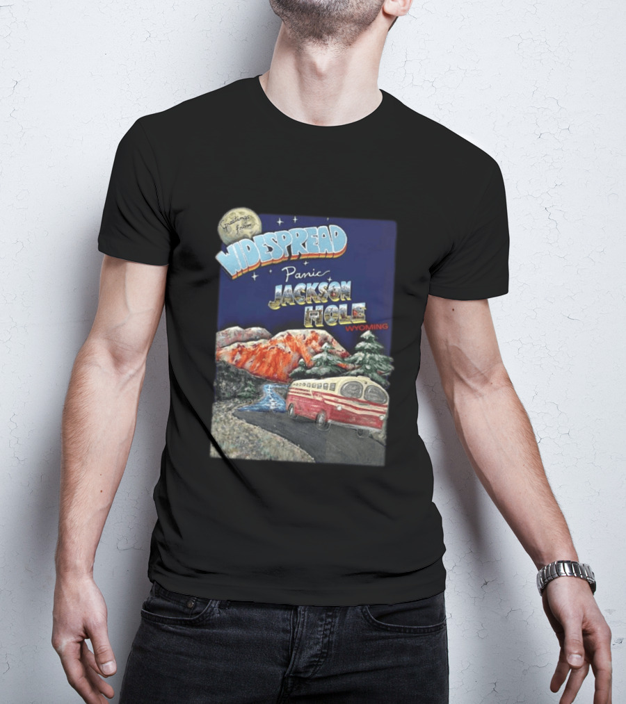 Greetings From Widespread Panic Jackson Hole Wyoming July 5 2026 Show Announce T-Shirt