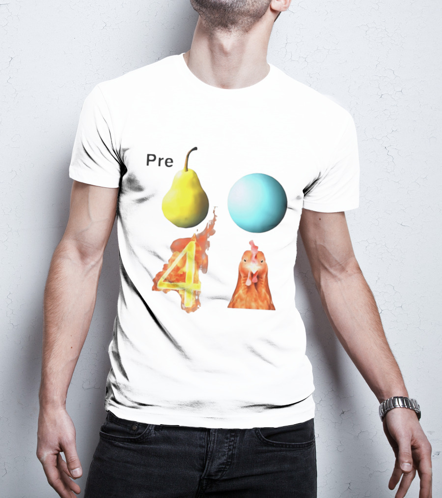 Pre Pear Blue Egg Fire 4 Chicken T-Shirt