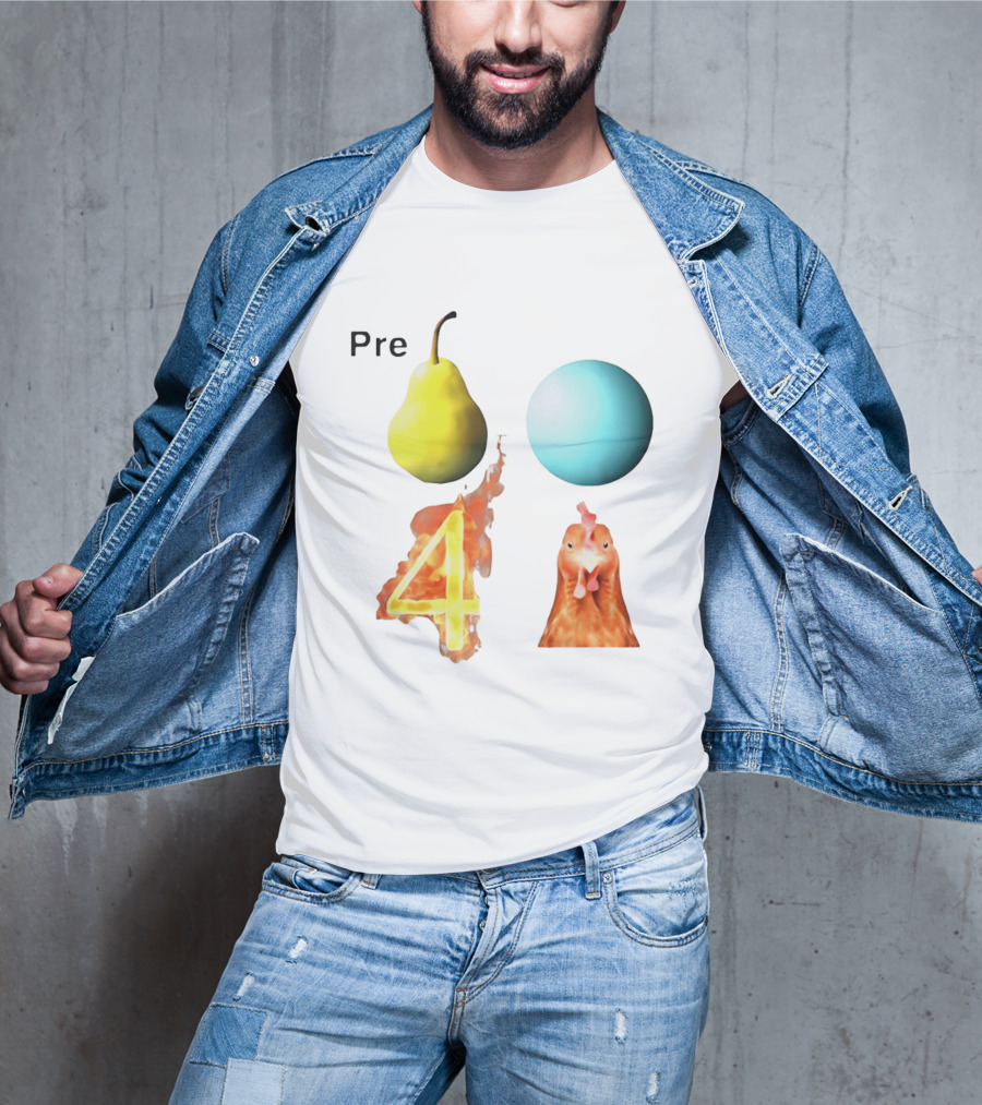 Pre Pear Blue Egg Fire 4 Chicken T-Shirt