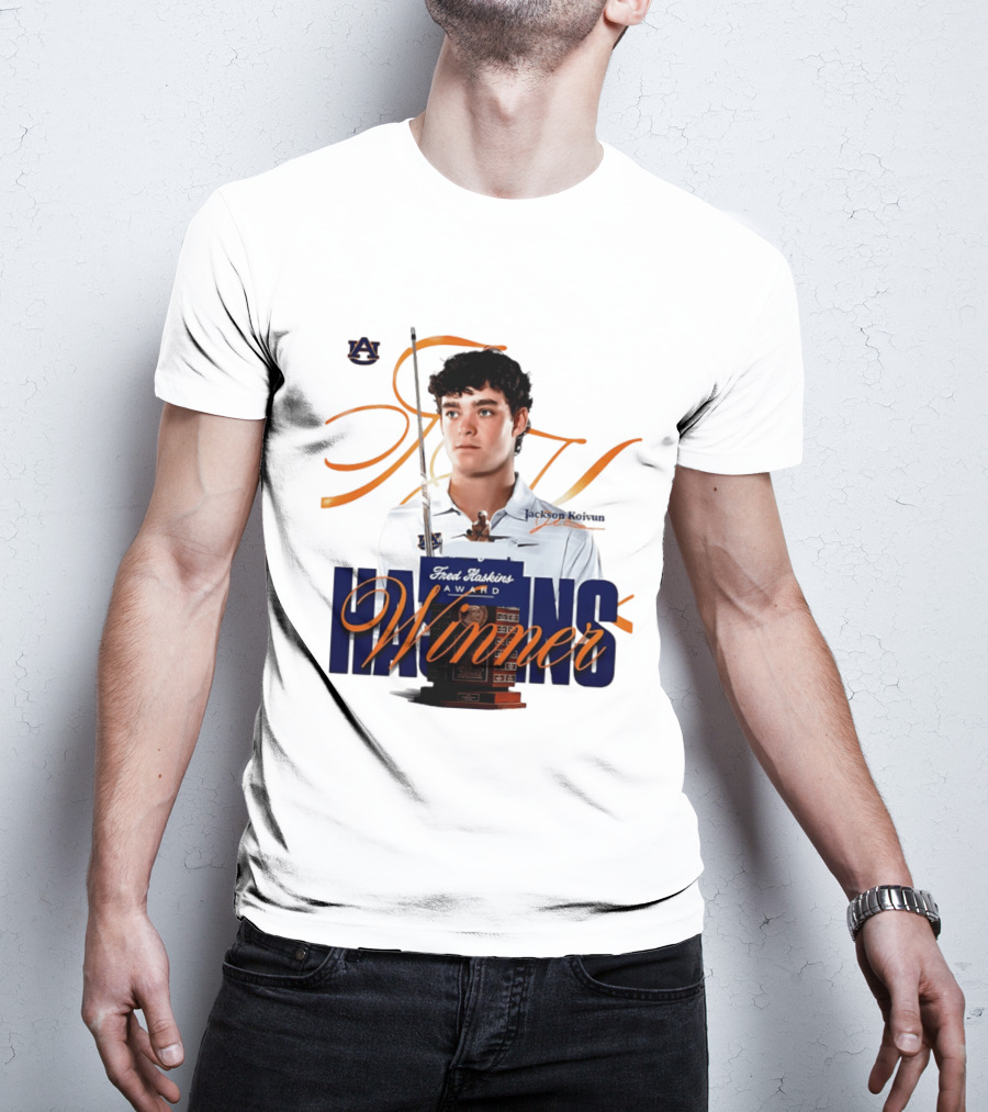 Auburn University Jackson Koivun Fred Haskins Award Winner Golf T-Shirt