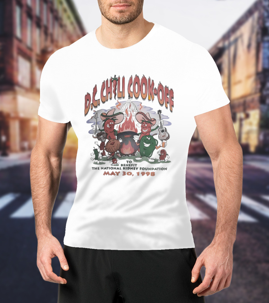 DC Chili Cook Off Benefit National Kidney Foundation May 30 1998 Event T-Shirt