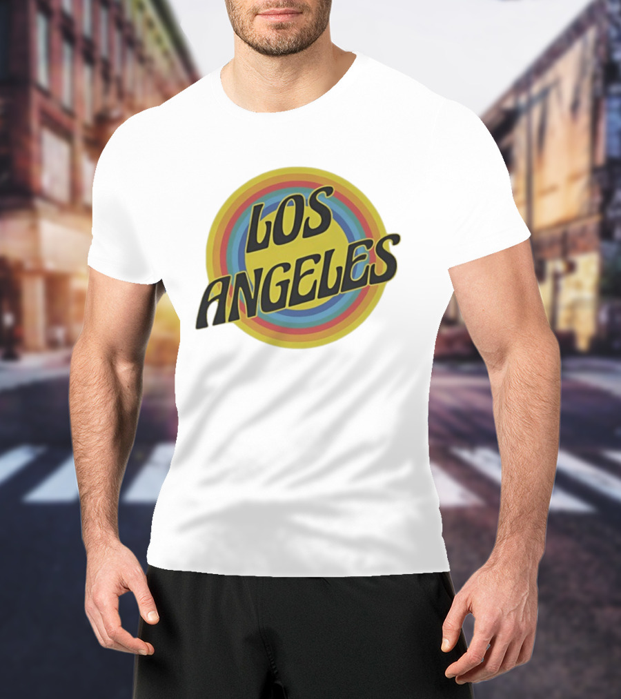 Los Angeles Vintage Rainbow T-Shirt