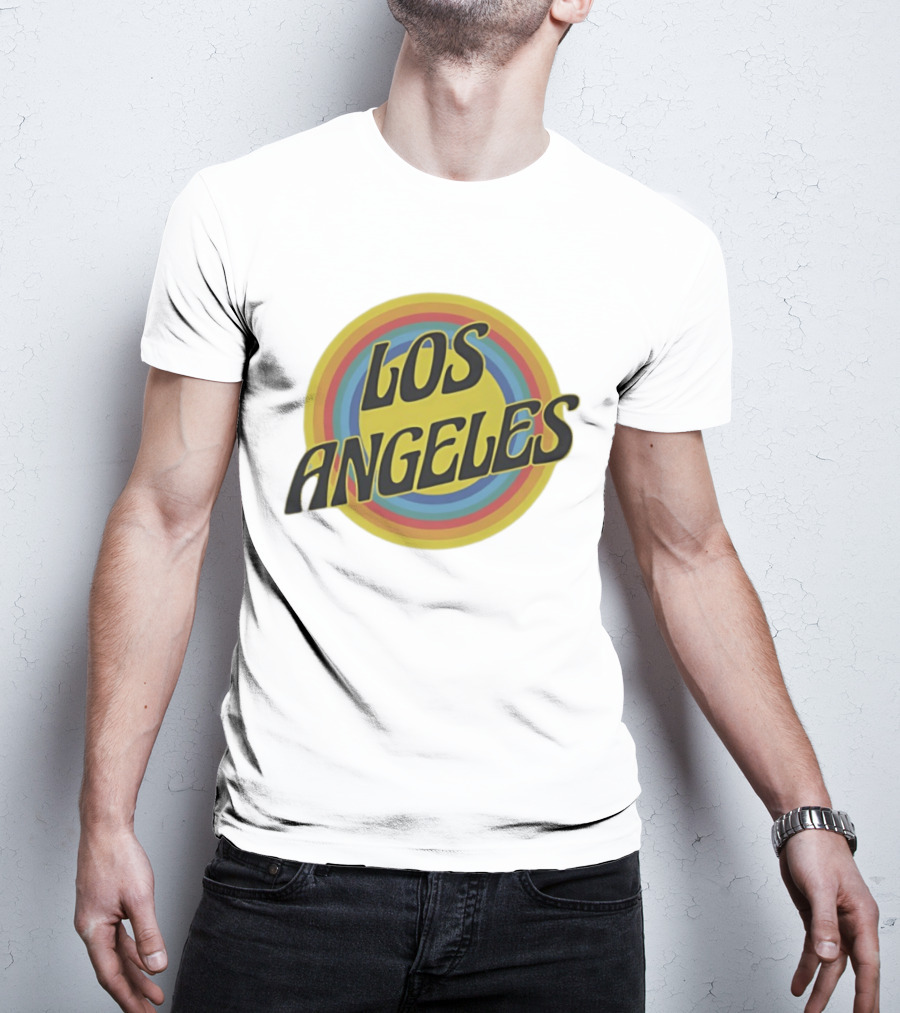 Los Angeles Vintage Rainbow T-Shirt
