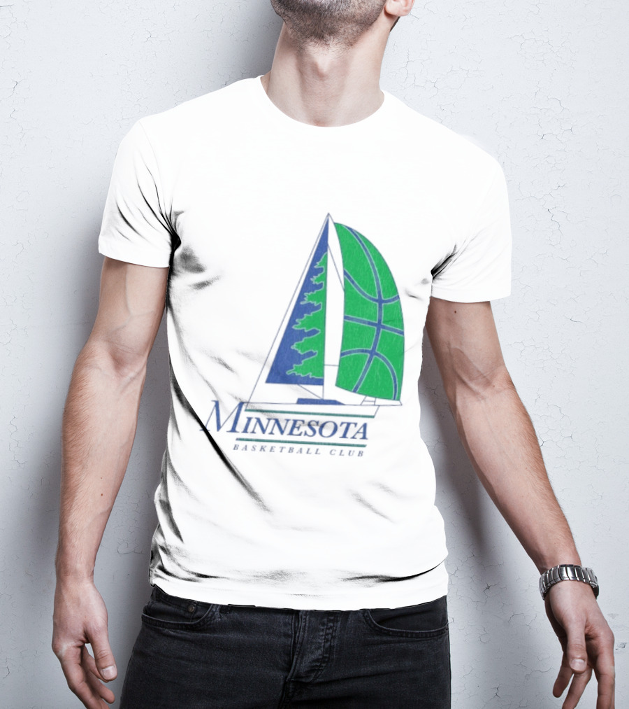 Minnesota Basketball Club Sailing Boat And Hoop T-Shirt