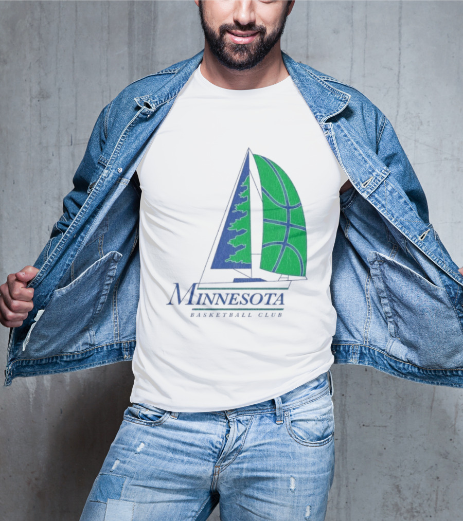 Minnesota Basketball Club Sailing Boat And Hoop T-Shirt