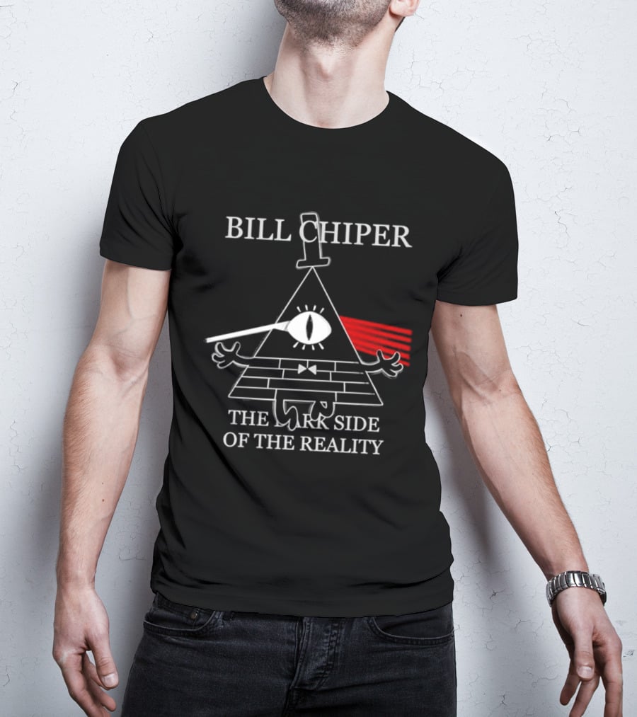 Bill Cipher The Dark Side Of The Reality Pyramid Eye Pink Floyd Mashup T-Shirt