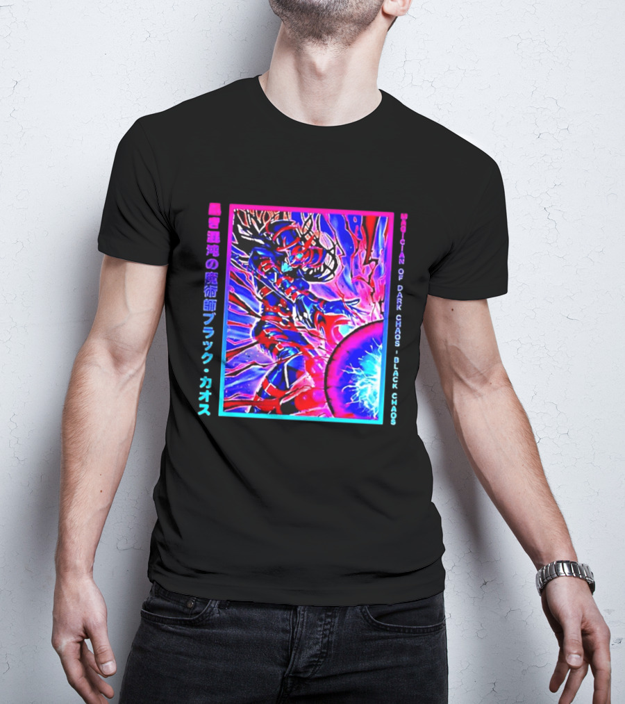 Officila Magician Of Dark Chaos Black Chaos Vaporwave Anime Yugioh T-Shirt