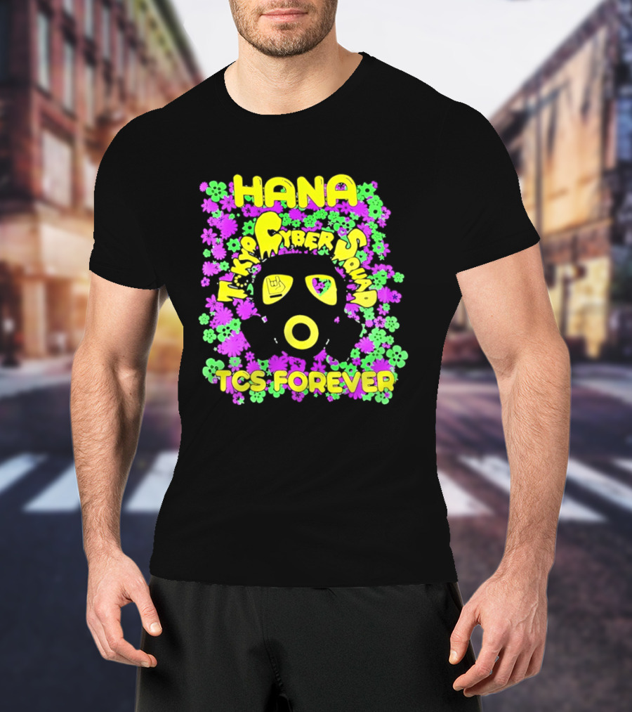 Hana Tokyo Cyber Squad TCS Forever Vibrant Flower Power T-Shirt