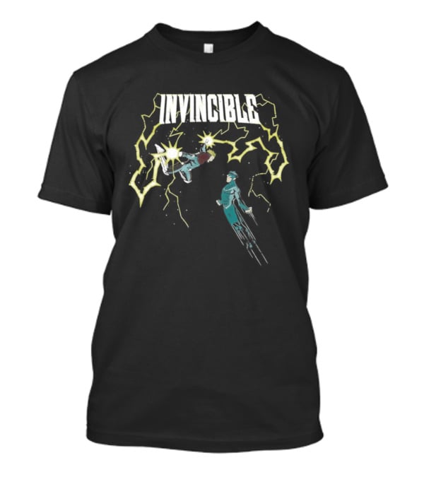 Invincible Vs Powerplex Lightning Battle T-Shirt