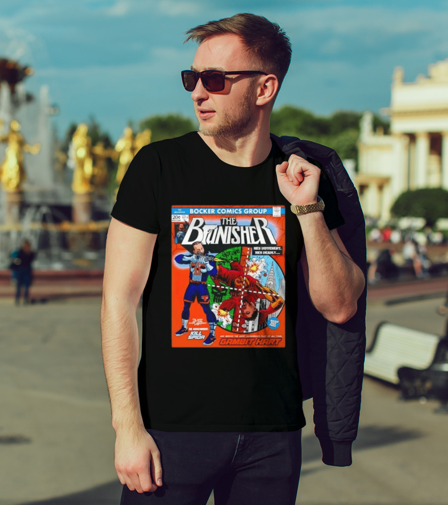 Bocker Comics Group The Brunisher Kill Spida Gambit Hart T-Shirt