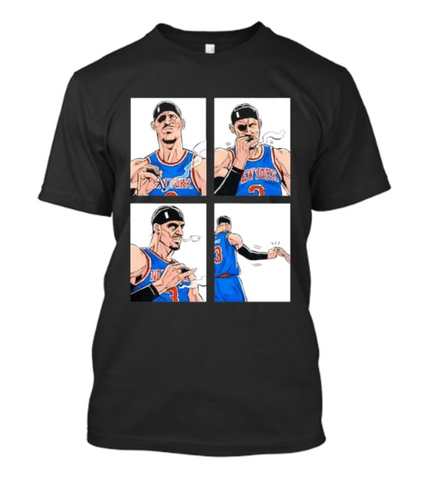 New York Knicks Number 3 Smoking Gesture Josh Hart Moment T-Shirt